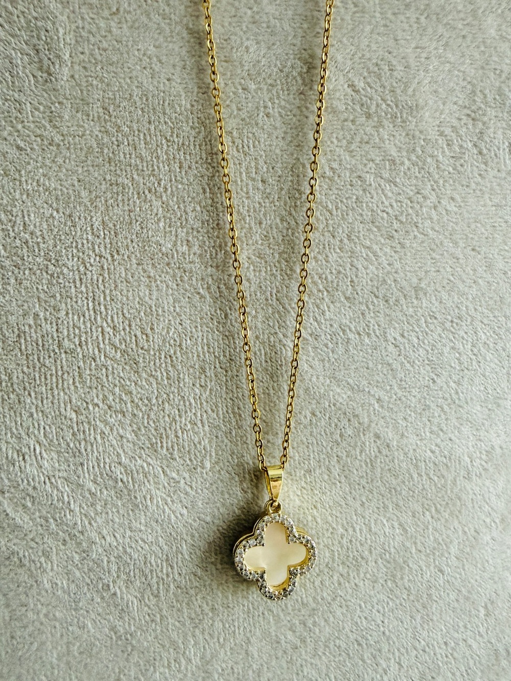 Designer Inspired Four Leaf Clover Necklace